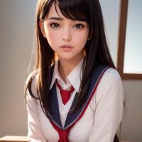 [AI generated] Pure schoolgirl