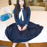 模特wendy智秀不良校服粉色芭蕾服 (60P)