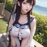 Gorgeous AI-Generated Images of Big-Breasted Japanese school girl in Sexy Uniforms