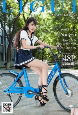[Ligui麗櫃網路麗人] 20171207 Model 筱筱 腳踏車美腿