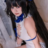 木之本瀾 (Muzhiben lan) cosplay Hestia – DanMachi (58P)