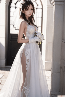 純白色婚紗-1080
