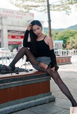 [網路收集] XiuRen秀人網模特-小子怡Alice《黑絲灰裙》(下) (83P)