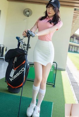 高爾夫女孩芝芝包臀短裙可愛性感 (58P)