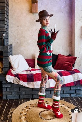 [Suicide Girls] 2024 年 9 月 9 日 – Nerwen – 可愛的 Freddy Krueger [52P]