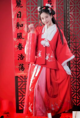 網路美女Nnian紅色古典服飾龍年吉祥喜慶主題寫真 (14P)