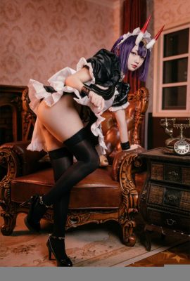 [網路收集] 福利少女 花鈴《 酒吞侍 女仆 》VIP專屬全 [75P]