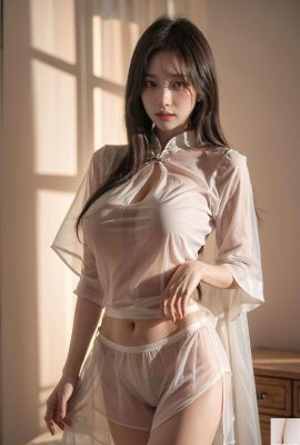 * Patreon*（Laika）印刷透明的Cheongsam