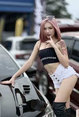 傲嬌系的車模?[憬闋屓訟矚g啊，身材也很頂 (13P)