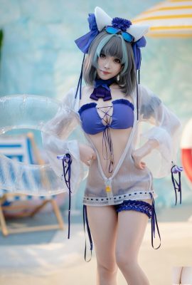 [網路收集] Bangni邦尼 cosplay Cheshire Swimsuit – Azur Lane [86P]